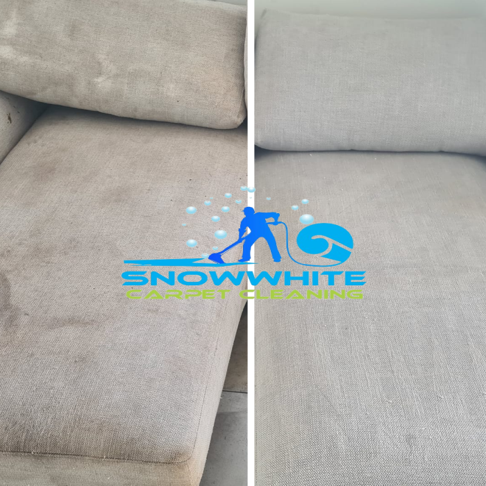 Before and after Upholstery image by snow white carpet cleaning | Carpet Cleaning in Perth
